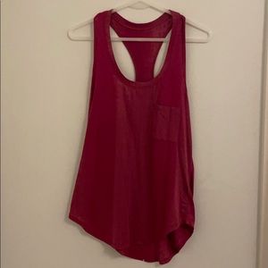 lululemon Yogi Racerback - Heathered Pink